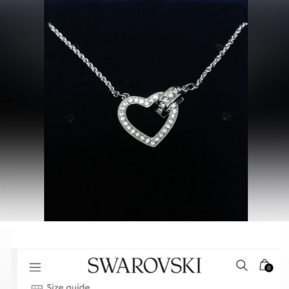 NWT Swarovski Lovely Heart Necklace